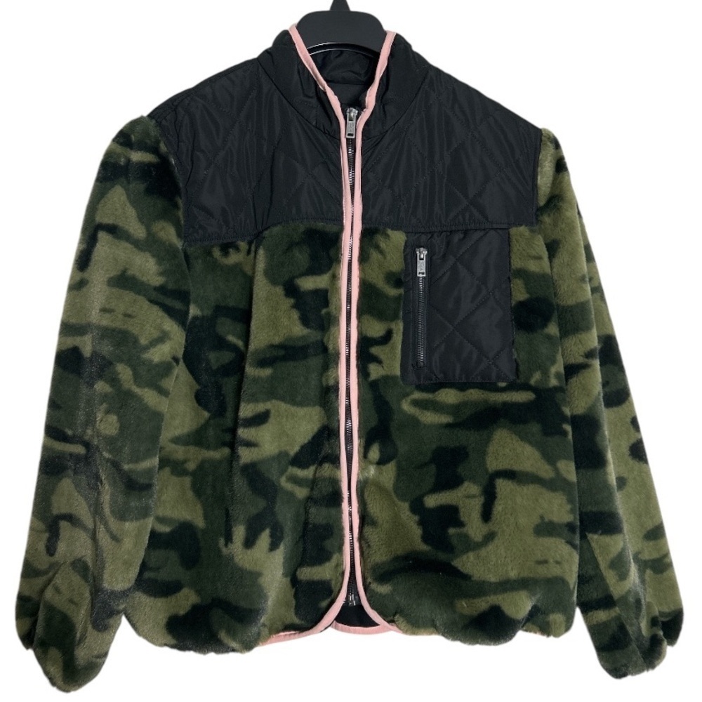 Rails Wesley Green Black Camo Zip Up Jacket Size L